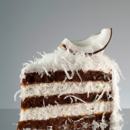 Bolo prestígio com cobertura de coco e chocolate