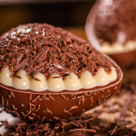 Ovo de Páscoa recheado com chocolate
