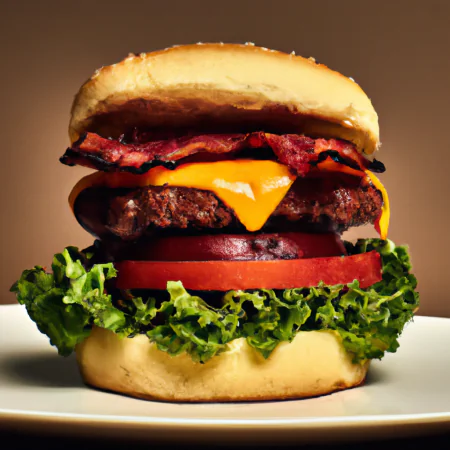 Hambúrguer gourmet delicioso