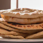 Pão sírio caseiro