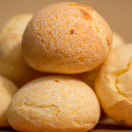 Pão de queijo mineiro fresco e quentinho