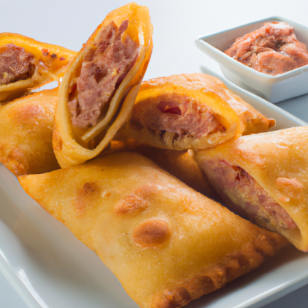 Pastel de presunto e queijo