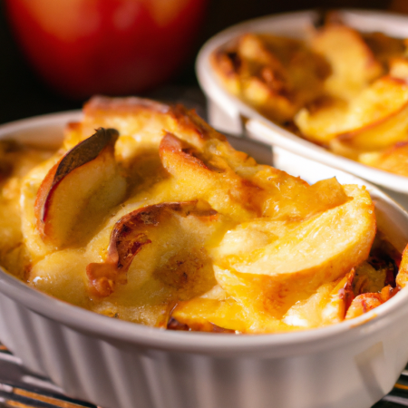 Maçãs gratinadas