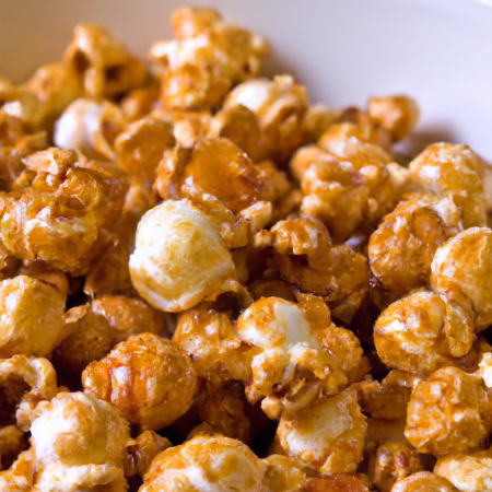 pipoca crocante de caramelo